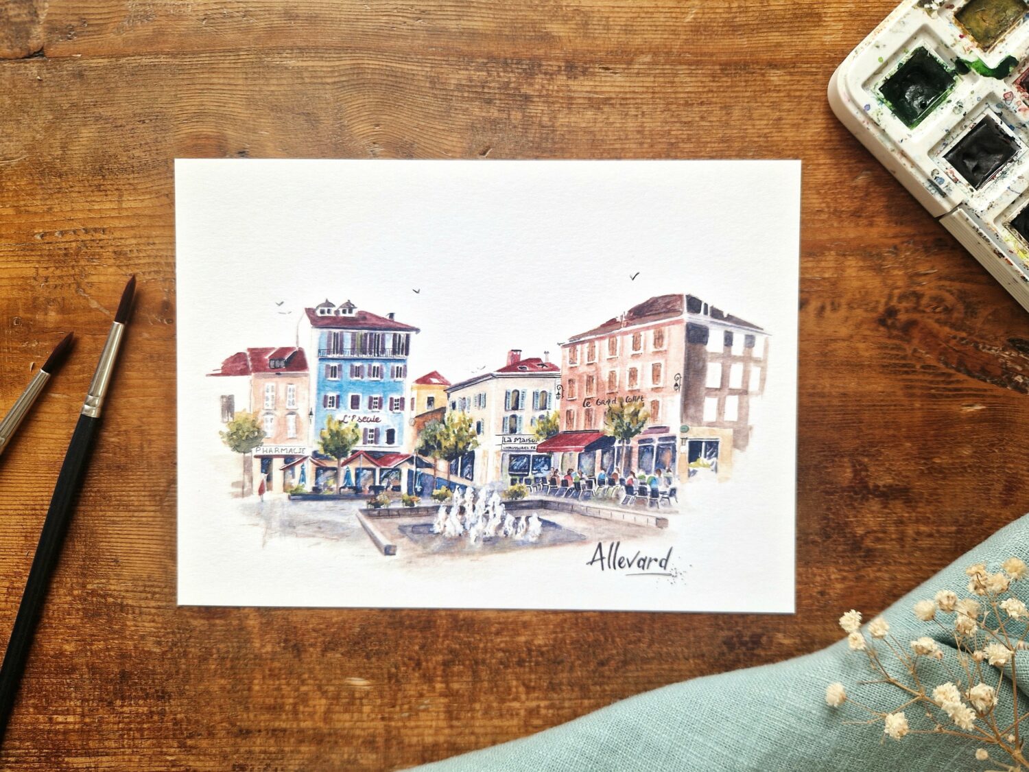 Place d'Allevard La place d'Allevard